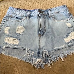 High waisted Jean Shorts